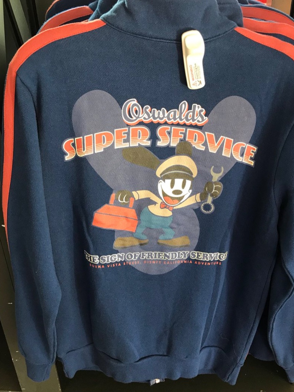 Disney Navy Crewneck Sweatshirt with Red Accents